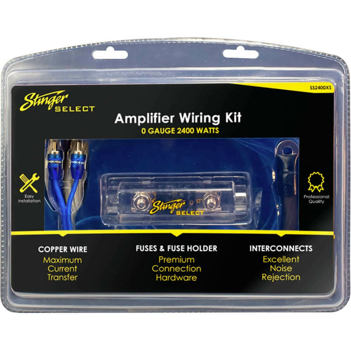 Stinger 1/0GA COPPER 2400W COMPLETE WIRING KIT